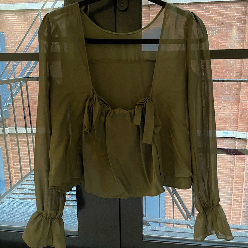 Intermix Silk Forrest Green Shirt (fits small / medium)